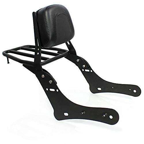 Motorrad Sozius Sissy Bar Gepäckträger for Vulcan S 650 VN650 EN650 2015 2016 2017 2018 2019 2020 2021 2022 2023 2024 2025 2026 Rückenlehne Kissen Pad
