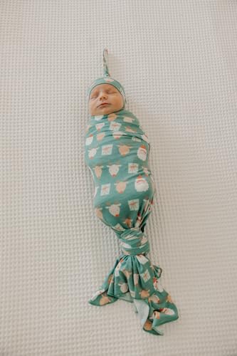 Image of Copper Pearl Swaddle Blankets for Newborns | Soft Stretchy Receiving Blankets for Boys and Girls | Large 46 x 46 Inch Baby Blankets | Lightweight and Breathable Swaddles | Prancer