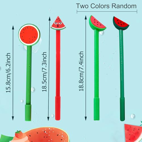 30 bolígrafos gel negro 0.5 mm fruta kawaii miniatura 3