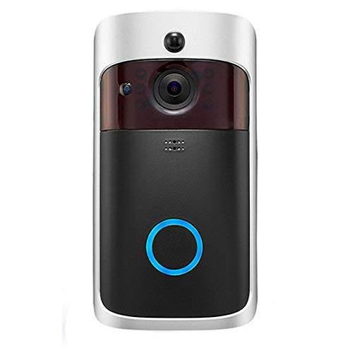 T-XYD Cámara Inteligente WiFi vídeo Timbre de la Puerta de Seguridad Remoto inalámbrico Inicio Monitoreo de Voz Video de intercomunicación de Infrarrojos de visión Nocturna Captura remota,Negro