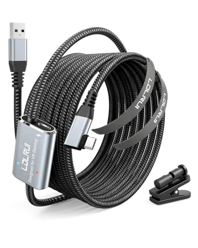 LDLrui 16FT (5M) VR Link Cable, USB 3.0 to USB-C 5Gbps – Fast Charging & Unlimited Play for Meta...