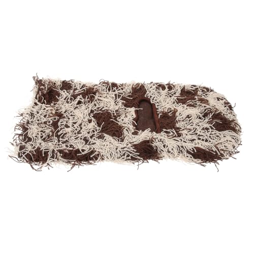 Máscara de esquí de tejido camuflado con pelo para hombre y mujer, protector facial completo, resistente al viento, ropa exterior miniatura 1