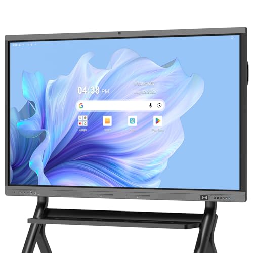 Image of 65 inch Smart Board, 4K Digital Whiteboard for Office, Hybrid Work & Classrooms, Google EDLA-Certified Interactive Whiteboard with Android 14, OTA Updates & Open Apps Ecosystem, 8+128GB Storage