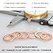DXNQ 10 PCS Oil Drain Plug Gasket, 14mm Copper Oil Drain Plug Washer Gaskets, Oil Drain Plug Gasket Crush Washer Seals Compatible with OEM 007603-014106, Drain Plug Gasket Replacement