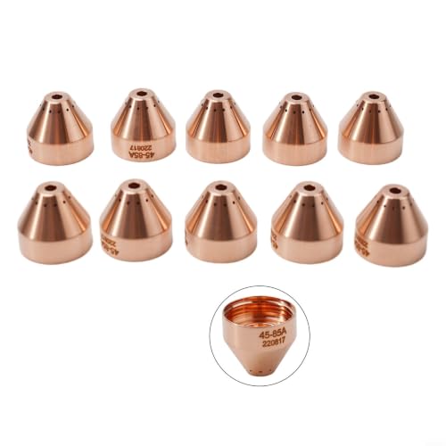 10Pcs 220817 Plasma Cutting Shield Compatible with for pmx 45XP 65 85 105, Brass Consumable for Industrial Machines