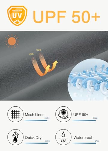 Men's 9" Swim Trunks No Liner - Quick Dry Long Board Shorts Bathing Suit Surf Beach Shorts with Zipper Pockets UPF50+3