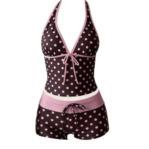 Ensemble bikini 2 pièces vintage à pois style Y2k mignon avec short
