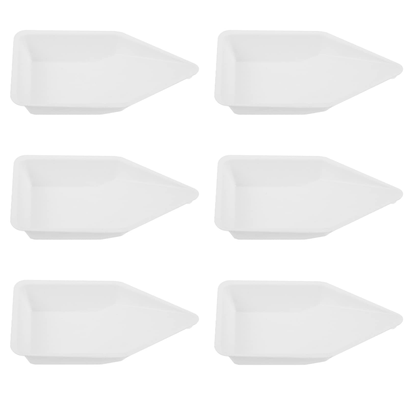 ULTECHNOVO 10 Uds plato de pesaje de plástico pequeños de pesaje plato de laboratorio mini plástico de medición de polvos de mezcla líquidos