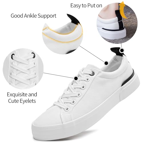 Womens Canvas Shoes Low Cut Canvas Sneakers Walking Running Shoes2