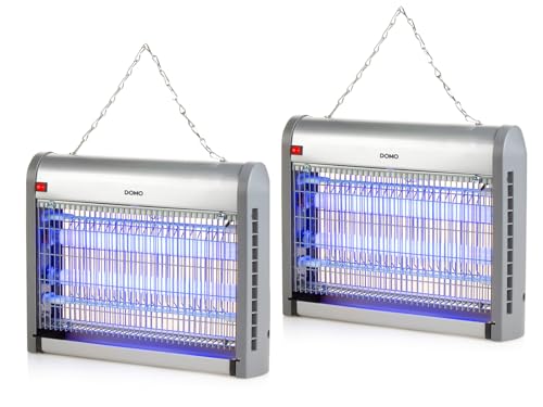 2er SET Insektenvernichter ohne Chemie 2x10W UV A-Lampe für 80m², hängend/stehend