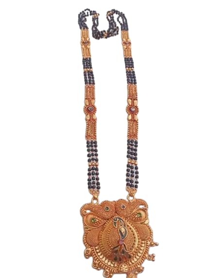 NS Creation Elegant High Gold Mangalsutra with Micro Gold Plated Polish Alloy Mangalsutra