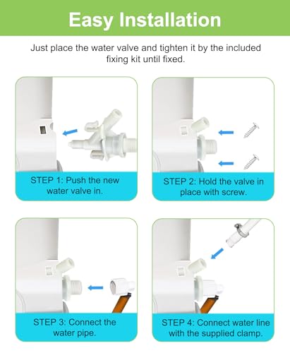 Image of Upgraded RV Toilet Valve Replacement Kit Compatible with Dometic 300, 310, 320, 311, 321, 301 Toilets, Parts With 385311641 Water Valve and 385311658 Seal, for Camper /Travel Trailer Pedal-Flush Toilet