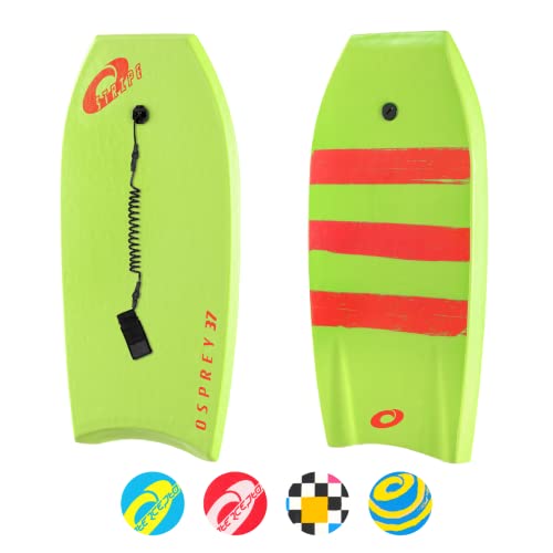 Osprey Stripe Bodyboard con guinzaglio, XPE Board