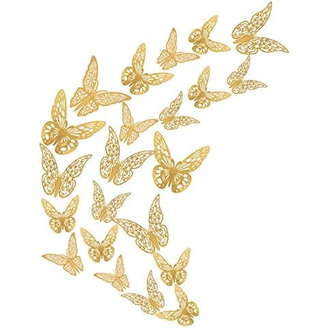 MenYiYDS Pegatinas de Mariposas 3D Decorativas de Pared Cover