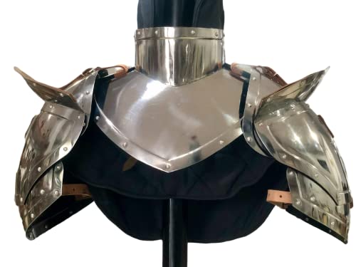 NauticalMart Medieval Armor Bevor with Gorget and Pauldrons Armour Halloween Costume