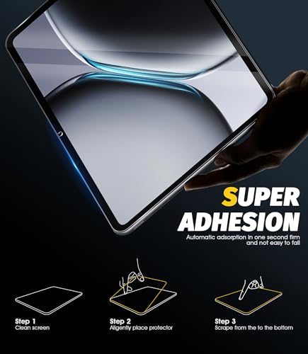 Image of Orzero (2 Pack) Compatible for OnePlus Pad 2 2024 12.1 inch Tempered Glass Screen Protector Protector De Pantalla 9H High Definition Anti-Scratch Bubble-Free