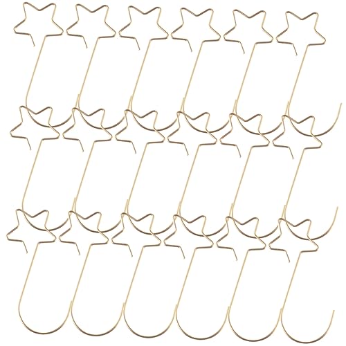 Cabilock 100pcs Christmas Ornament Hanger Hooks Xmas Tree Baubles Holders Easy Installation for Stockings and Decorations for Festive Home Decor