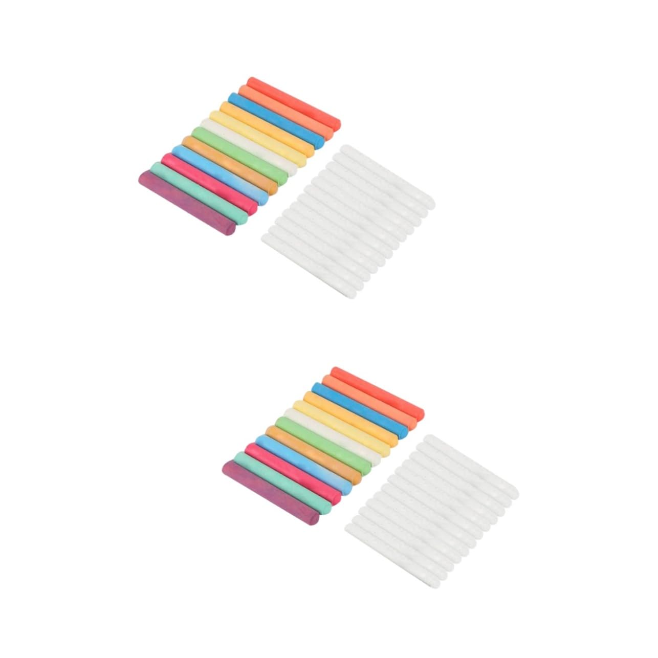 STOBOK 48stücke Wasserlösliche Staubfreie Kreidestifte Bunte Kreide Für Tafel Und Fenster Farben Weiß Ungiftige Abwaschbare Kreidemarker Für Lehrer Und Kreative Projekte