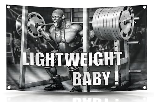 3x5 Ft Ronnie Lightweight Polyester Flag with Four Brass Grommets - Inspire Your Workout Single Sided Flag - Inspirational Stay Motivated with Cool Motivation Art - Coleman Fitness Wall Decor for Gym