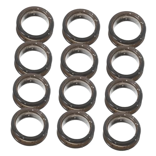 TOBBOMEY Dog Grooming Scissors Accessories 12pcs Silicone Finger Rings Soft Rubber Comfortable Colorful Scissor Finger Protectors