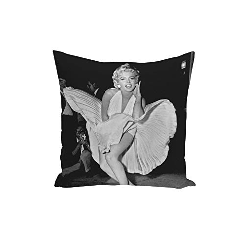 French Unicorn Housse de Coussin Taie Star Célèbre Marilyn Monroe Cinéma Retro Vintage Actrice 2 (40x40 cm)