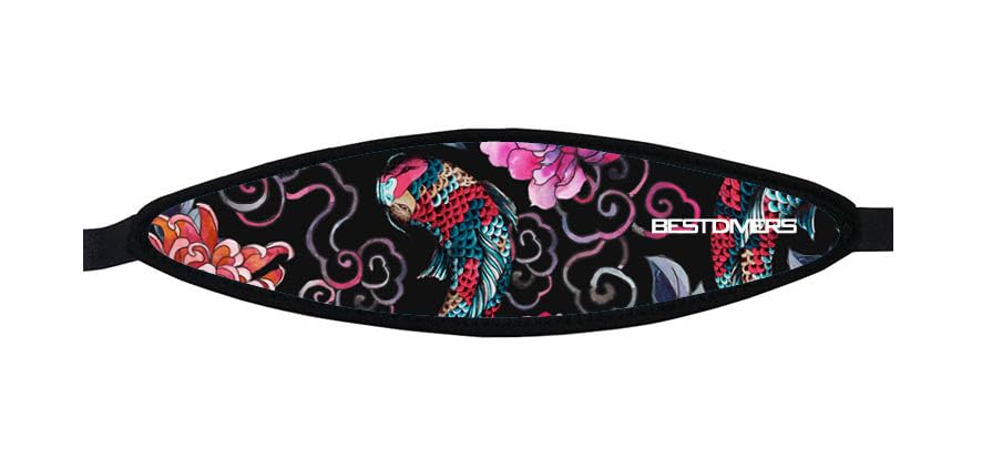 Best Divers, Cinturino Maschera in Neoprene, Terminali a Strappo, KOY