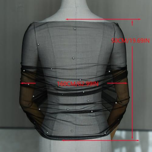 Scarf, Graceful Tulle Shawl for Special Event Wrap Female Costume Dress up Accessory3