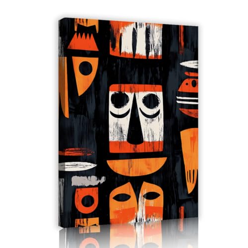 Toile totem africain abstrait pour sublimer votre salle de conférence
