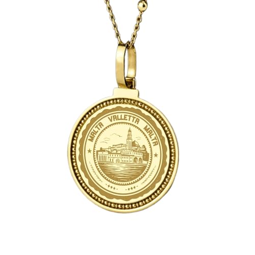 Collier pendentif rond argent et or avec gravure nature 45 cm