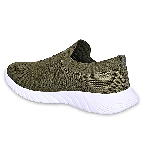Image of SKITTER Men's Lightweight Slip-On-Shoes Polyester Material Black Color Footwear (GN-110)