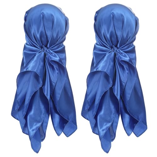 PATIKIL Satin Head Scarf, Large Square Scarf Silk Feeling Hair Bandanas Sleeping Head Wrapping Scarves for Women