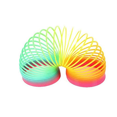 12 Pcs Rainbow Springs Star Heart Circle Flower Shape Slinky Toy Kids Adult Activity Amusement Toys