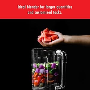 Zwilling enfinigy power blender piranha teeth winglet blade for ultimate blending 6 programs for ice cream smoothies and more 64oz pitcher 12 speed black  urban country home decor