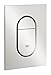 Produktbild GROHE Arena Cosmopolitan S | WC- Betätigungsplatte für Rapid SL | S-Size, 130 x 172 mm, 2-Mengen- und Start und Stopp-Betätigung, supersteel | 37624DC0