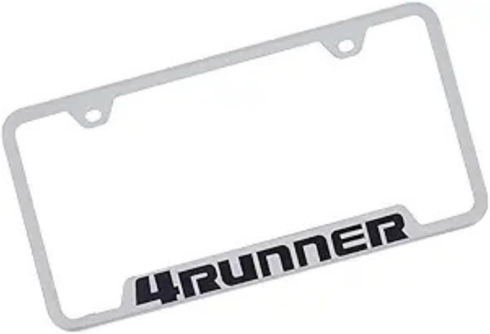 AU-TOMOTIVE Gold INC. Officially Licensed Laser Etched License Plate Frame for Toyota 4Runner (Chrome)