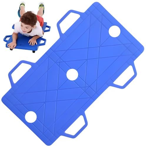 Patinete de gimnasio resistente con asas, ruedas giratorias de 360 grados y capacidad de 200 kg para actividades de fitness en interiores y exteriores