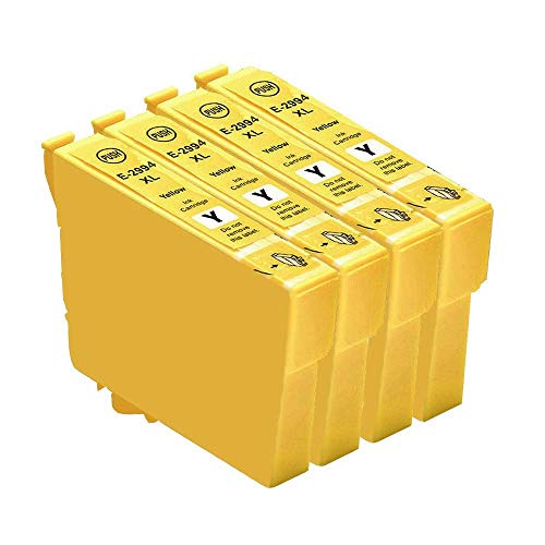 4 cartucce di inchiostro giallo compatibili con