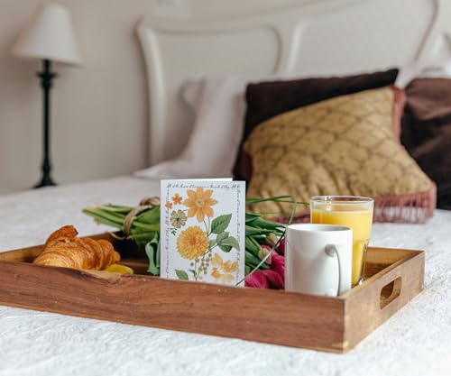 Image of Punch Studio Blank Note Cards with Envelopes, Embossed Accents and Textured Box for All Occasions - 5 inch x 3.5 inch each, Set of 10 Cards - Marigold (50420)