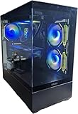 Centaurus Delta 3 Gaming PC - AMD Ryzen 9 9900X 12-Core, Radeon RX 9060 XT, 32GB RAM, 1TB NVMe SSD, Windows 11 PRO, WiFi, Liquid Cooler. Upgradable Professional Computer Desktop