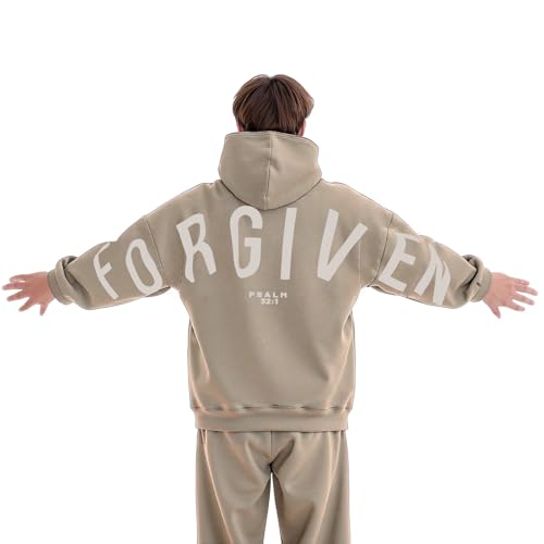 Yahweh Men's Womens Letter Print Hoodies Casual Oversized Graphic Hoodie Baggy Pullover Sweatshirts 2025 Trendy Coat
