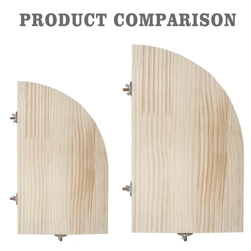 Image of Bird Perch Stand Platform, 13.7 x 7.8 Inch Large Natural Wooden Small Animals Cage Shelf, Cage Accessories for Parrots Parakeets Cockatiels Rats Hamster Guinea Pig Conure Chinchillas