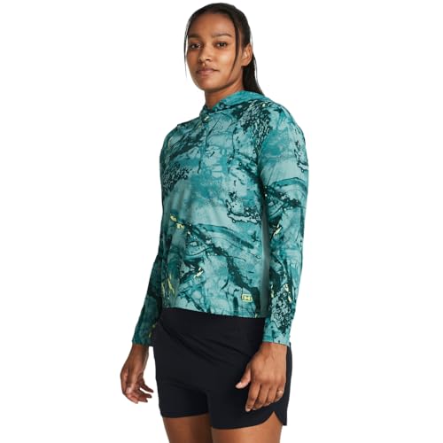 Under Armour Women's Fish Pro Chill Hoodie, 482 BLUE, SM - image 1