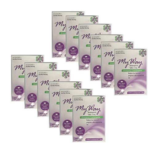 My Way Emergency Contraceptive 1 Tablet *Compare to Plan B One-Step* Set of 12 Pills