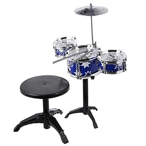 Speelgoed Drumstel 1 Set Kids Drum Kit Mini Drum Kit Speelgoed Voor Kinderen Draagbare Praktische Drum Kit Met Stoel…