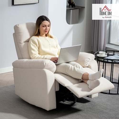 Comfortable Swivel Rocker Recliner with Footrest - Image 3