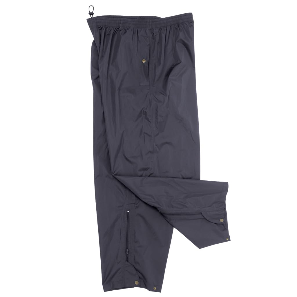 Monterey Club Men's Microfiber Poplin Waterproof Rain Pants #1833 (Navy, 2X-Large)