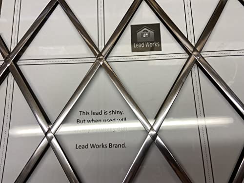 Bande adhésive en plomb 6 mm x 10 mètres, grand modèle, instructions et outil d'application.