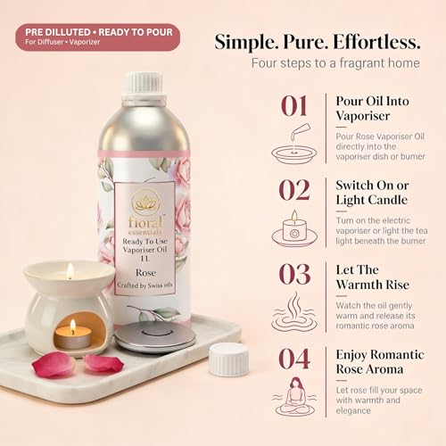 Image of Rose Vaporiser Oil 1L | Ready to Use Aroma Oil