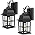 TOBUSA 2-Pack Outdoor Light Fixtures, 100% Aluminium Waterproof Exterior Wall Lantern, Anti-Rust Outside Black Wall Sconce Porch Lights for House Garage, Doorway, Bulbs Not Included