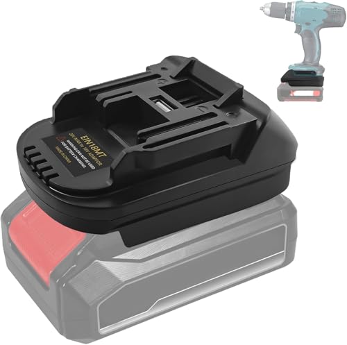 URUN for Ozito/Einhell 18V Battery Convert to for Makita LXT Battery Adapter, EIN18MT Adaptor Converter for Makita 18V Power Tools, Cordless Battery Converter for Einhell